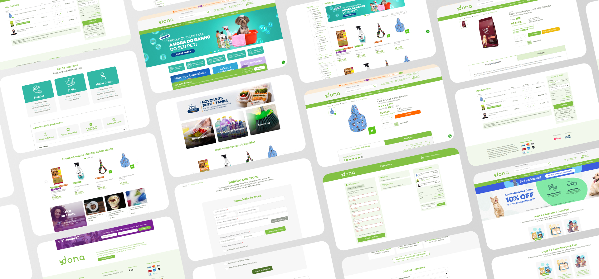 First screens designed for the website, before all the iterations.