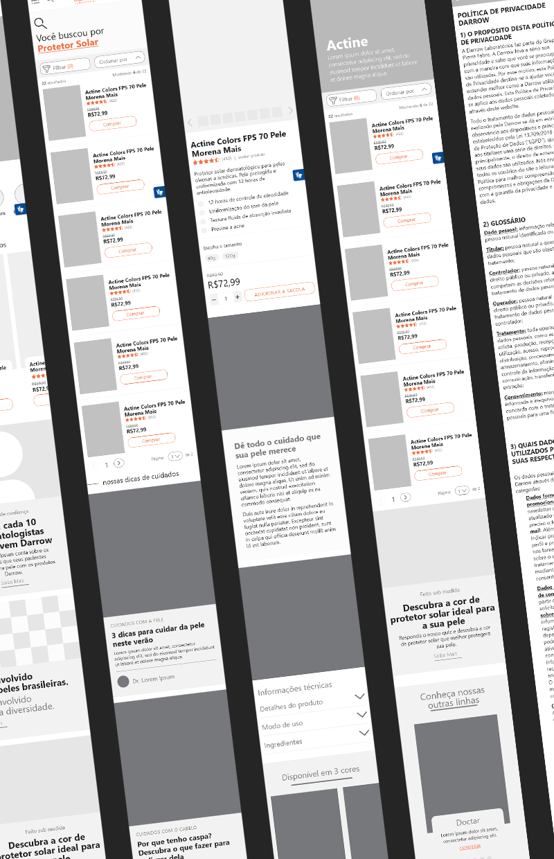 Mid-fidelity prototypes on mobile.