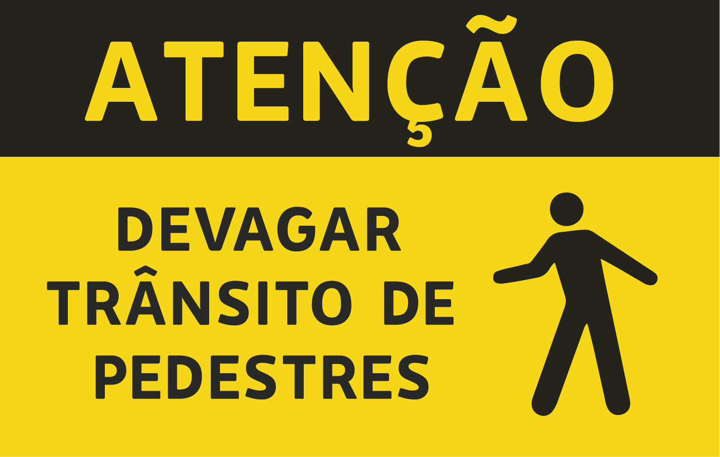 Road sign example. Caution.